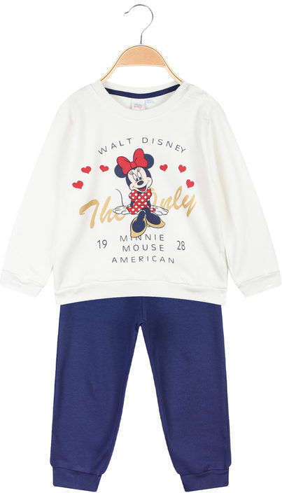 Disney Minnie pigiama da neonata in caldo cotone Pigiami bambina Bianco taglia 12M