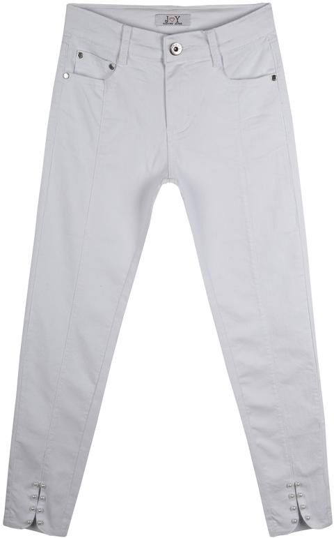 J Y Pantaloni bianchi con perle Pantaloni Casual bambina Bianco taglia 04