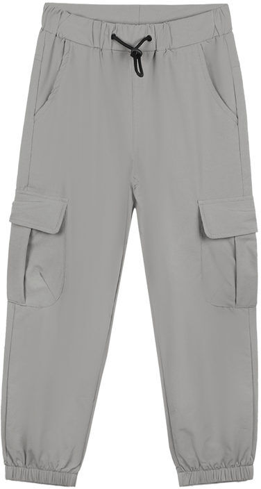 Small Gang Pantaloni cargo da bambino con tasconi e polsini Pantaloni Casual bambino Grigio taglia 12