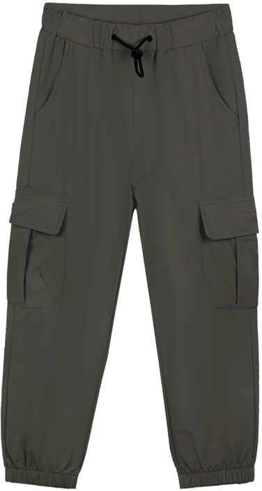 Small Gang Pantaloni cargo da bambino con tasconi e polsini Pantaloni Casual bambino Verde taglia 12