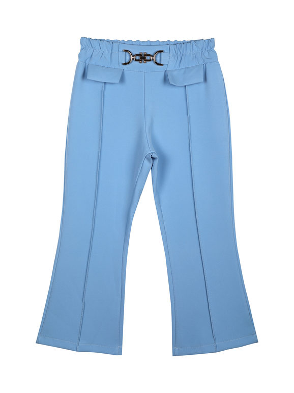Solada Pantaloni cropped da bambina a zampa Pantaloni Casual bambina Blu taglia 12