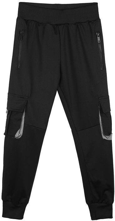 Run Boy Pantaloni da bambino con tasconi e polsini Pantaloni Casual bambino Nero taglia 12