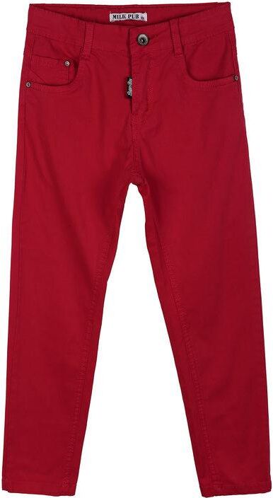 Milk Pub Pantaloni da bambino tinta unita Pantaloni Casual bambino Rosso taglia 04