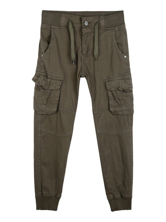 Studio Pantaloni da ragazzo con tasconi Pantaloni Casual bambino Verde taglia 12