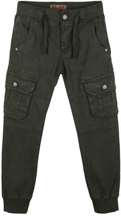 Mr Jek Pantaloni da ragazzo con tasconi Pantaloni Casual bambino Verde taglia 08