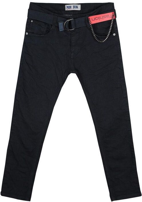 Mr Jek Pantaloni di cotone con cintura Pantaloni Casual bambino Blu taglia 04