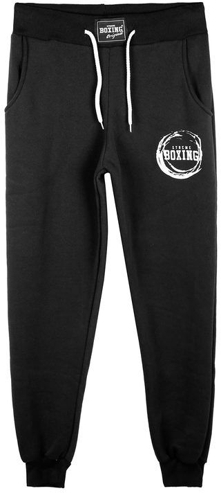 Xtreme Boxing Pantaloni in felpa da ragazzo con polsini Pantaloni Sportivi in Felpa bambino Nero taglia 16