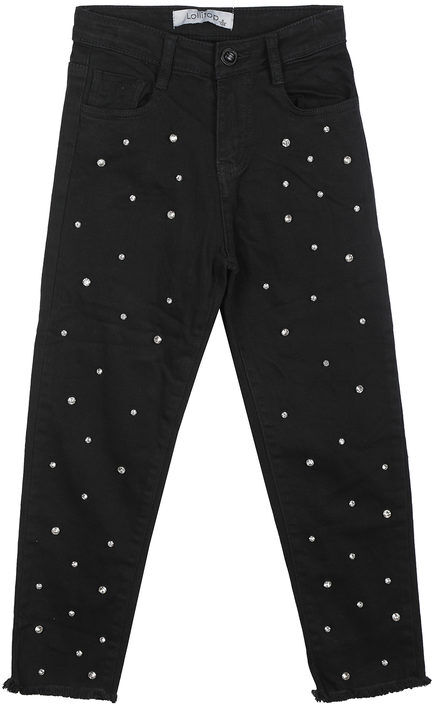 Lollitop Pantaloni jeans da bambina con strass Pantaloni Casual bambina Nero taglia 12