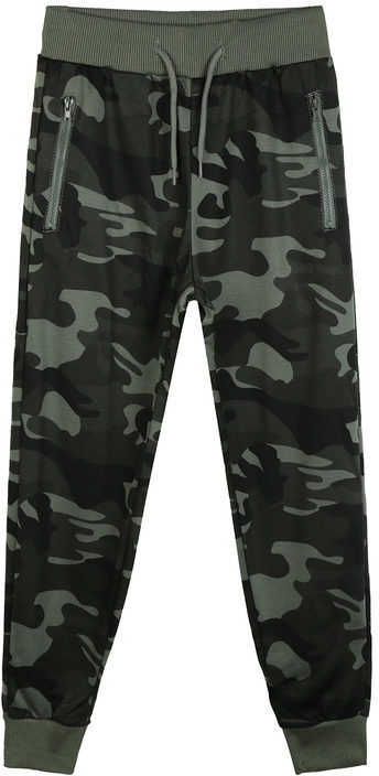 Yi Boy Pantaloni sportivi da bambino con stampa mimetica Pantaloni Sportivi in Felpa bambino Verde taglia 04