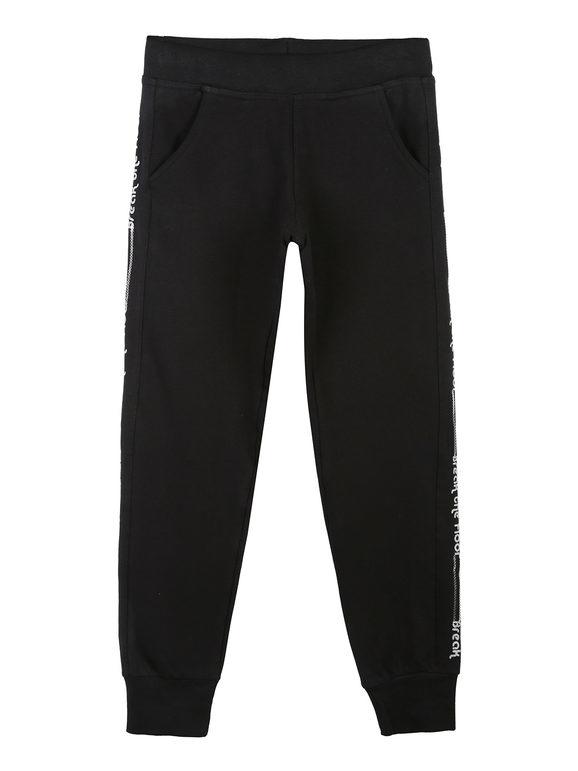 American Rap Pantaloni tuta felpati da ragazza Pantaloni Casual bambina Nero taglia M