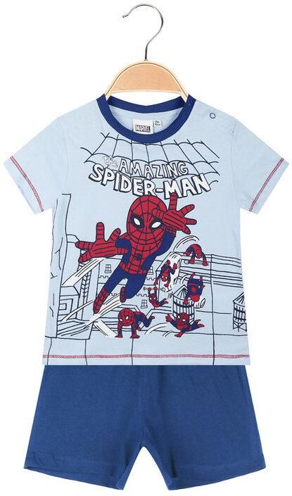 Marvel Pigiama corto da neonato in cotone Pigiami bambino Blu taglia 18M