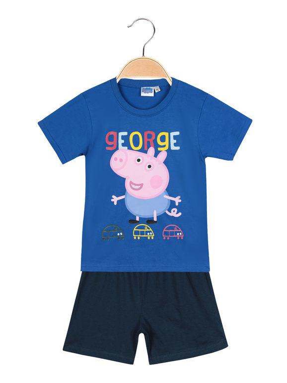 Peppa Pig Pigiama corto George Pigiami bambino Blu taglia 06