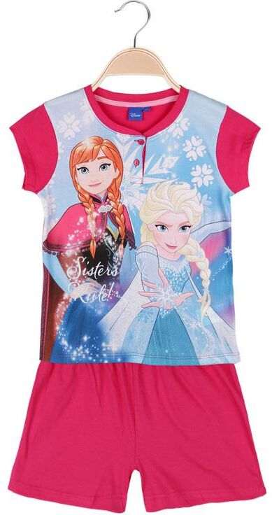 Disney Pigiama corto in cotone Anna e Elsa Pigiami bambina Fucsia taglia 03