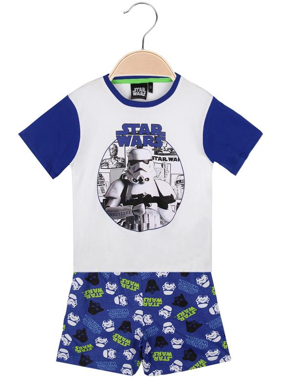 Star Wars Pigiama corto in cotone Pigiami bambino Blu taglia 04