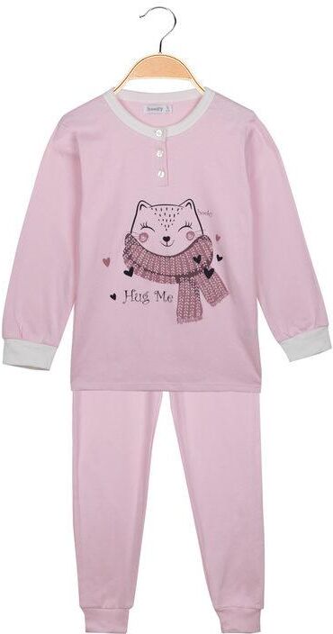 Hooky Pigiama lungo bambinna con bottoni Pigiami bambina Rosa taglia 05