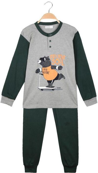 Hooky Pigiama lungo bambino con polsini Pigiami bambino Grigio taglia 05