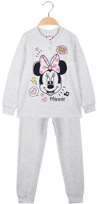 Disney Pigiama lungo da bambina Minnie Pigiami bambina Grigio taglia 03/04