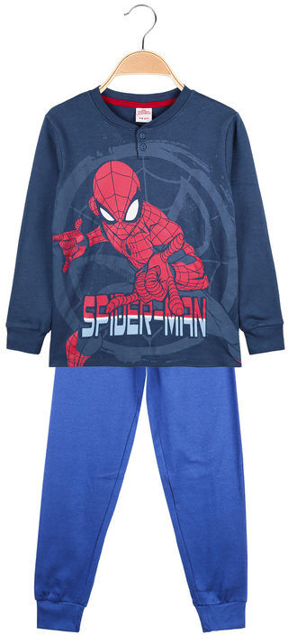 Marvel Pigiama lungo da bambino in caldo cotone Pigiami bambino Jeans taglia 07/08