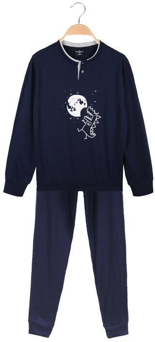 Nazareno Gabrielli Pigiama lungo da bambino in cotone Pigiami bambino Blu taglia 03