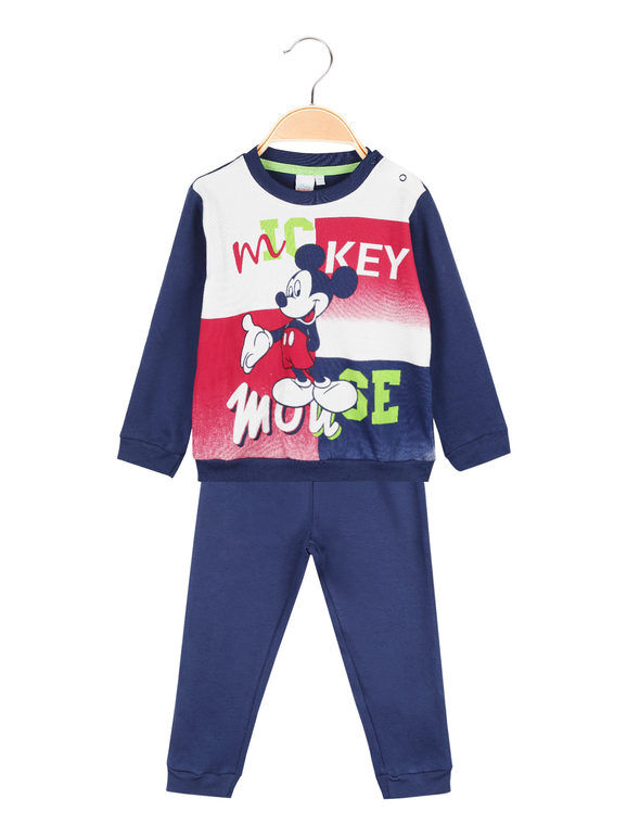 Disney Pigiama lungo da neonato in caldo cotone Pigiami bambino Blu taglia 18M