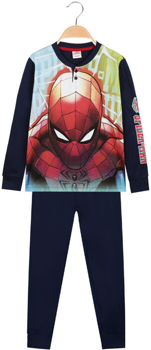 Marvel Pigiama lungo in caldo cotone da bambino con stampa Pigiami bambino Blu taglia 07/08