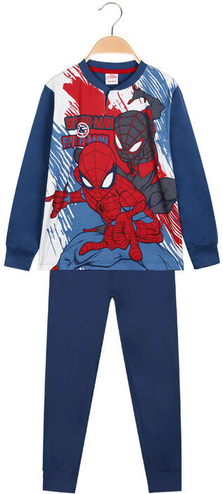 Marvel Pigiama lungo in caldo cotone da bambino con stampa Pigiami bambino Blu taglia 07/08