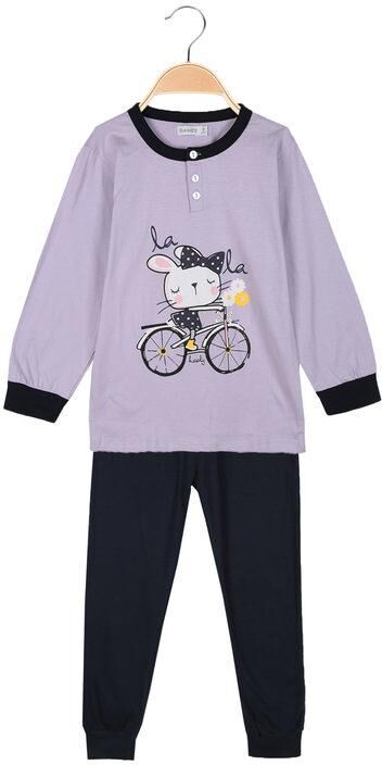 Hooky Pigiama lungo in cotone Pigiami bambina Viola taglia 07