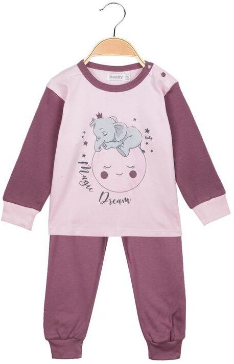 Hooky Pigiama lungo per neonata con stampa disegno Pigiami bambina Rosa taglia 24M