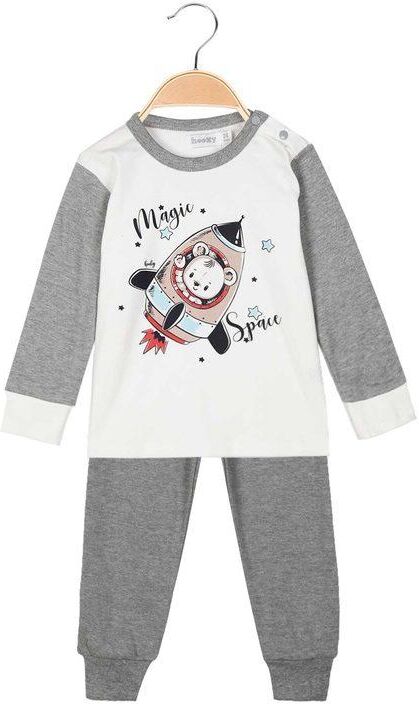 Hooky Pigiama lungo per neonato in cotone Pigiami bambino Grigio taglia 18M