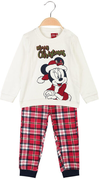 Disney Pigiama Natalizio Minnie da neonata in caldo cotone Pigiami bambina Bianco taglia 18M