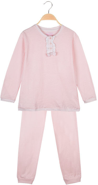 Milk And Honey Pigiama serafino in cotone Pigiami bambina Rosa taglia 03/04