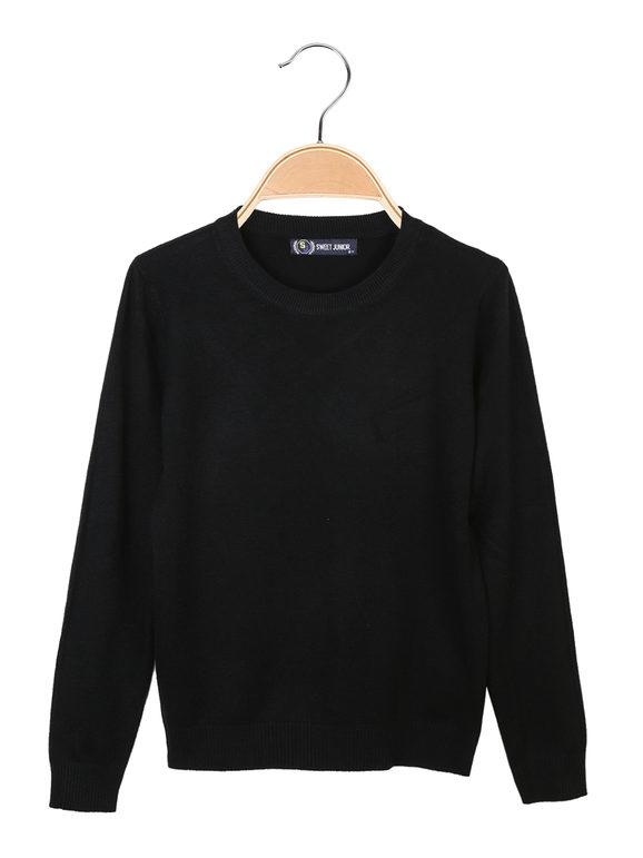 Sweet Pullover bimbo girocollo Pullover bambino Nero taglia 04