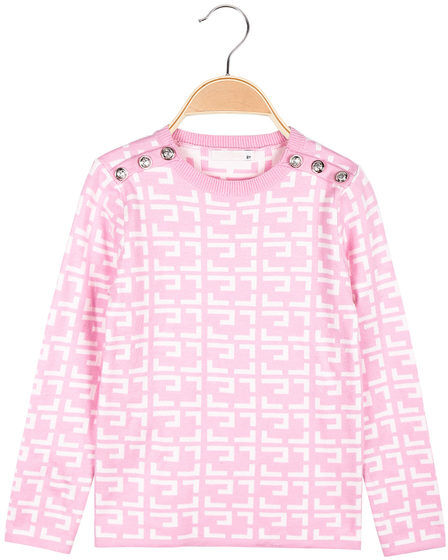 Pink Baby Pullover da bambina con bottoni dorati Pullover bambina Rosa taglia 14