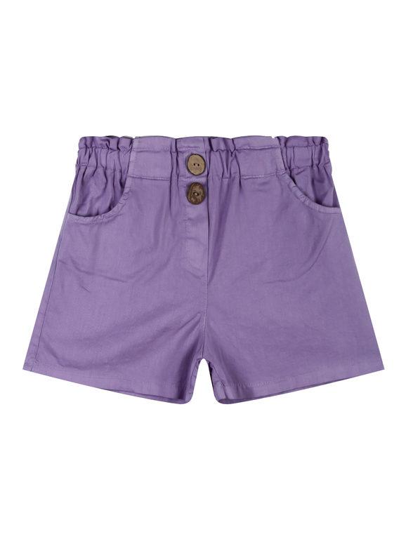 Solada Shorts bambina in cotone Shorts bambina Viola taglia 04