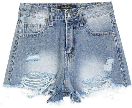 Pink Rabbit Shorts in jeans da ragazza Shorts bambina Jeans taglia 08