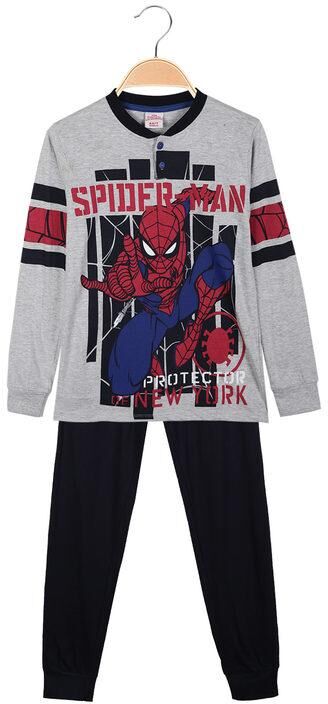 Marvel Spider Man pigiama da bambino in cotone Pigiami bambino Grigio taglia 03