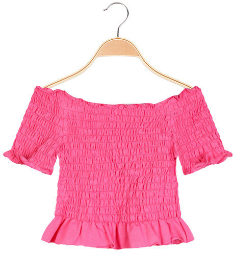 Solada T-shirt cropped da bambina T-Shirt Manica Corta bambina Fucsia taglia 04