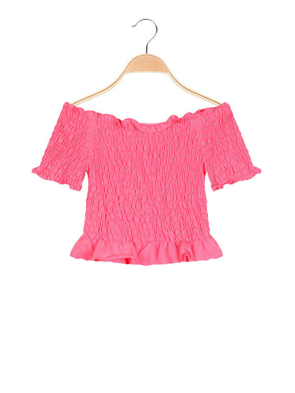 Solada T-shirt cropped da bambina T-Shirt Manica Corta bambina Rosso taglia 12