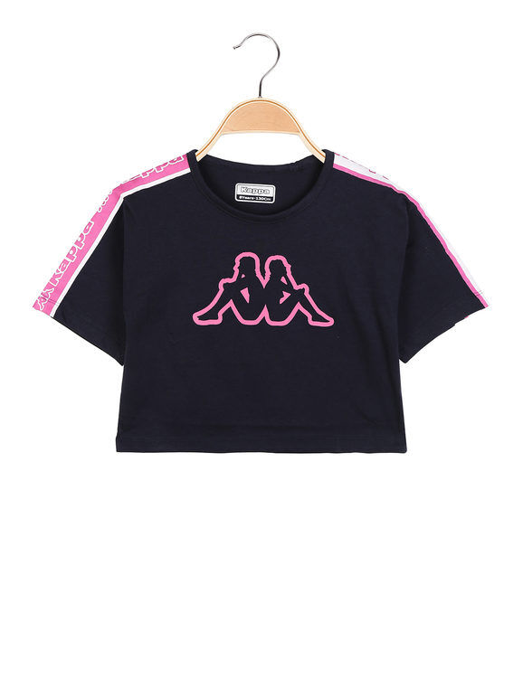 Kappa T-shirt cropped manica corta da bambina T-Shirt Manica Corta bambina Blu taglia 14
