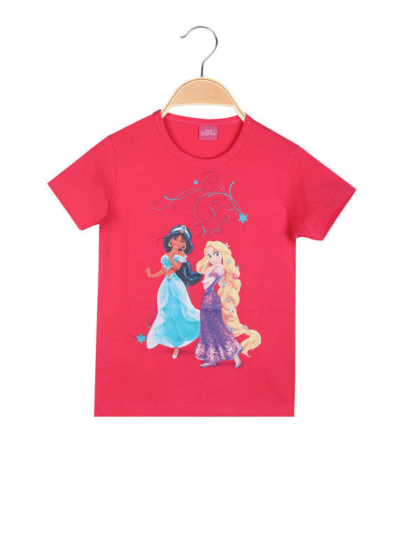 Disney T-shirt da bambina con stampa T-Shirt Manica Corta bambina Fucsia taglia 05/06
