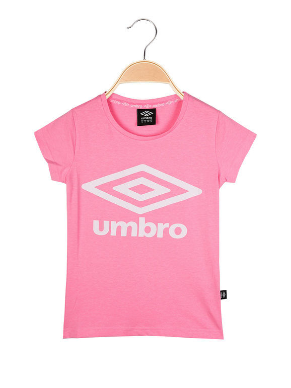 Umbro T-shirt da ragazza in cotone T-Shirt e Top bambina Rosa taglia L