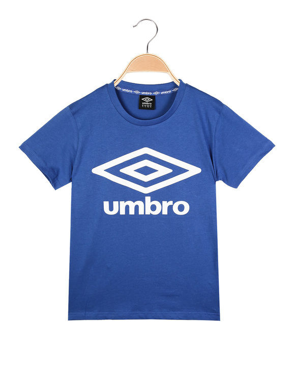 Umbro T-shirt da ragazzi in cotone T-Shirt e Top bambino Blu taglia S
