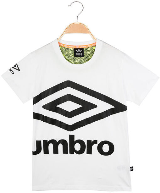 Umbro T-shirt da ragazzo in cotone con stampa T-Shirt e Top bambino Bianco taglia L