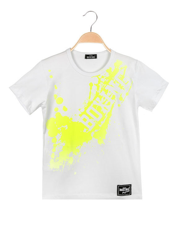Xtreme Boxing T-shirt da ragazzo in cotone T-Shirt Manica Corta bambino Bianco taglia 12