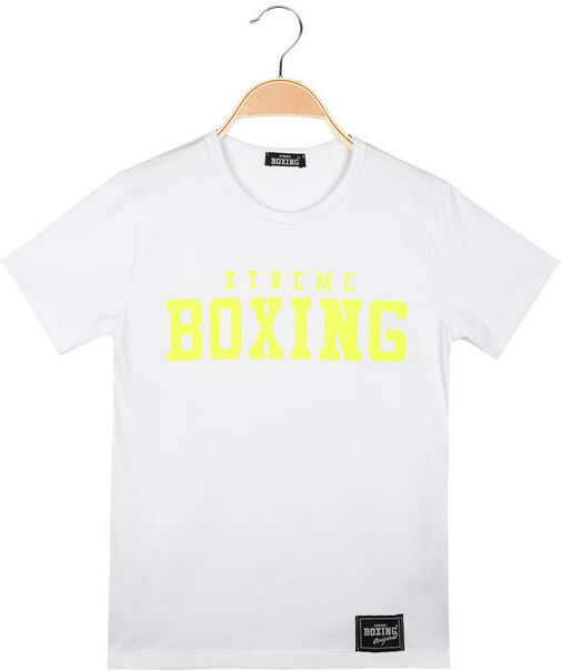 Xtreme Boxing T-shirt da ragazzo in cotone T-Shirt Manica Corta bambino Bianco taglia 14