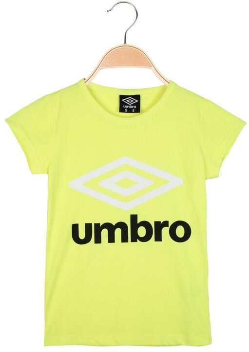 Umbro T-shirt in cotone con scritta T-Shirt Manica Corta bambina Giallo taglia 16