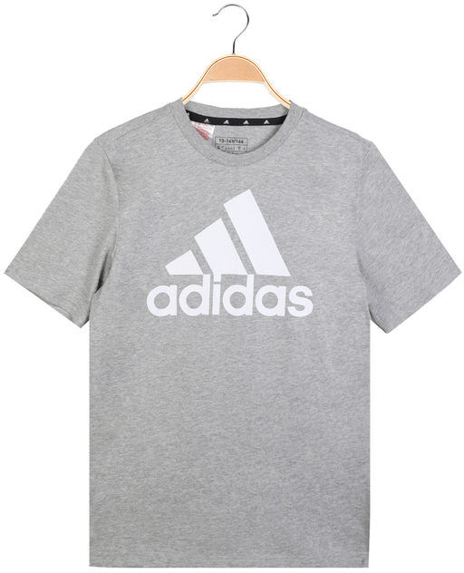 Adidas T-shirt manica corta Essentials ragazzi T-Shirt e Top unisex bambino Grigio taglia 15/16