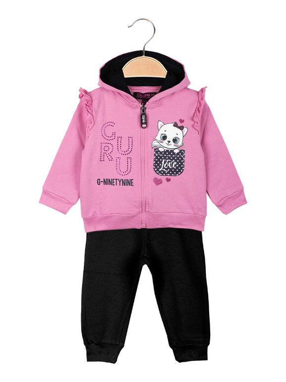 Guru Tuta da neonata 2 pezzi Completi 0-36 M bambina Rosa taglia 09/12