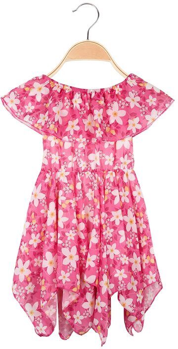 Mec Girl Vestito da neonata con stampa fiori Vestiti bambina Fucsia taglia 18M