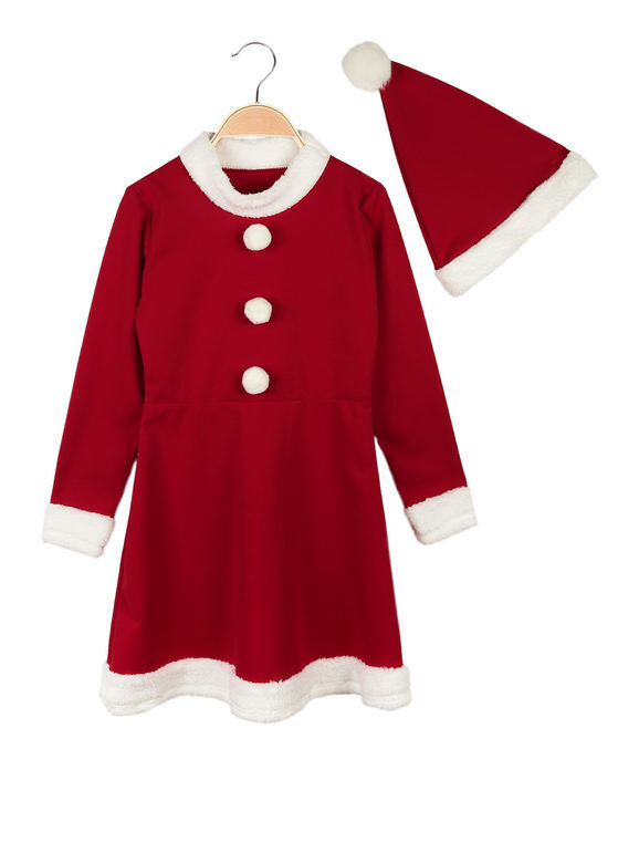 Solada Vestito di Babbo Natale da bambina con cappello Vestiti bambina Rosso taglia 14